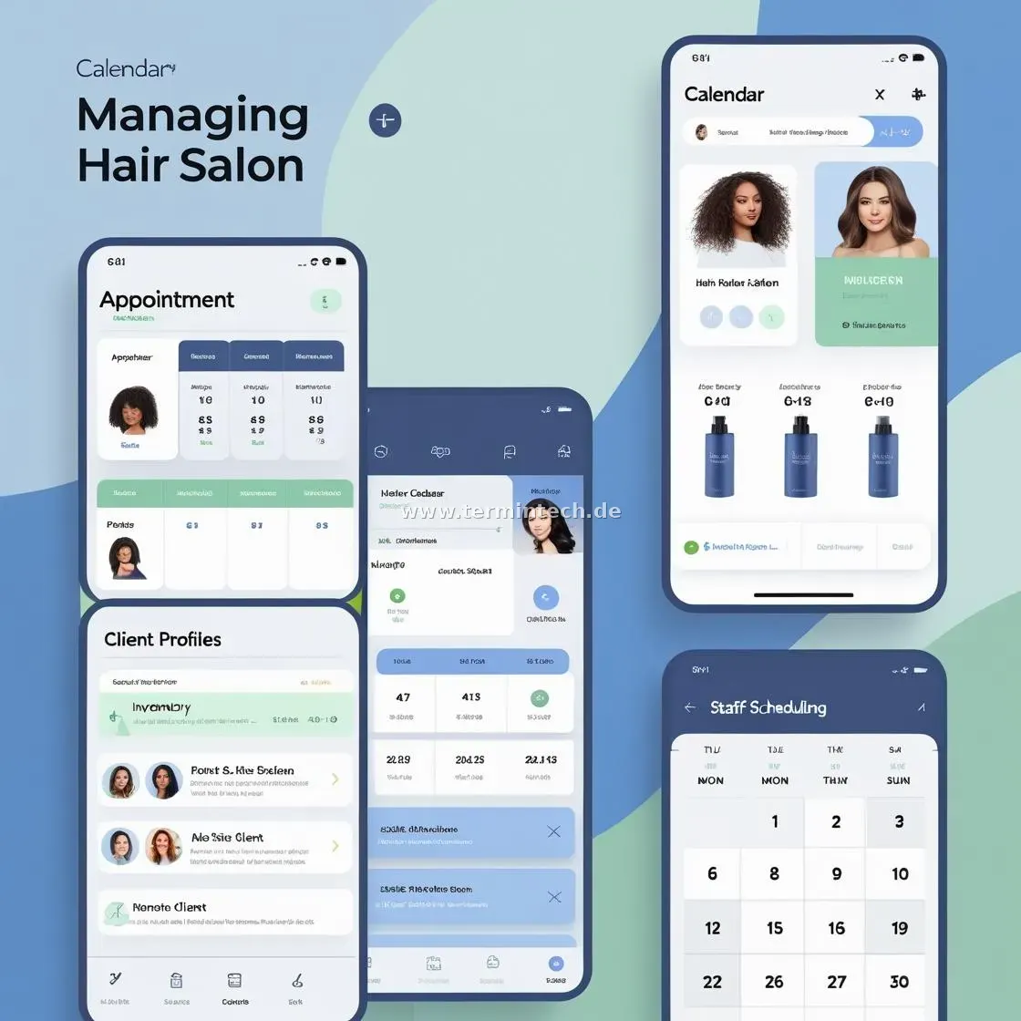 TerminTech Dashboard für Friseursalons TerminTech Dashboard für Friseursalons: Terminübersicht und Verwaltung auf einen Blick