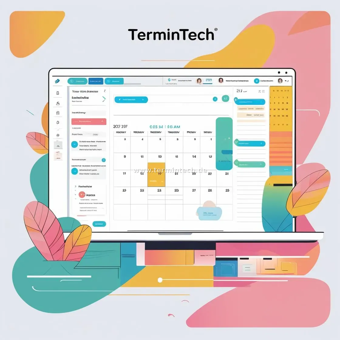 Intelligenter Online-Kalender von TerminTech für die Terminplanung