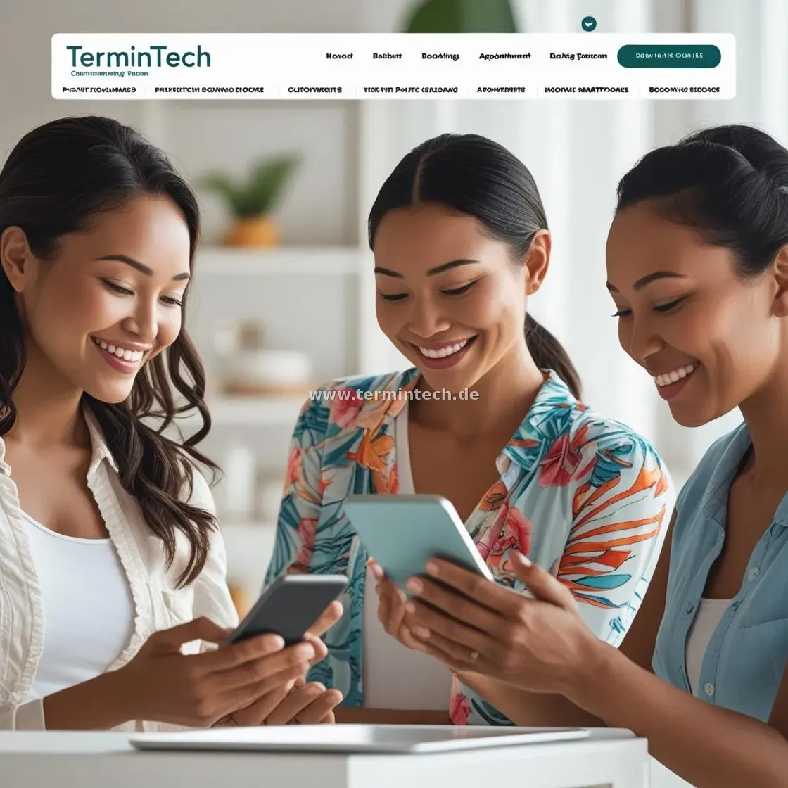 Kunden buchen Termine online mit dem TerminTech Buchungssystem